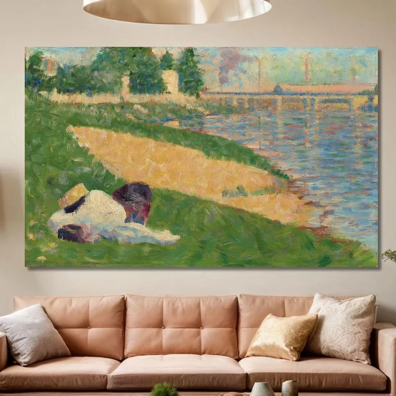 La Senna Con I Vestiti Sulla Riva Georges Seurat