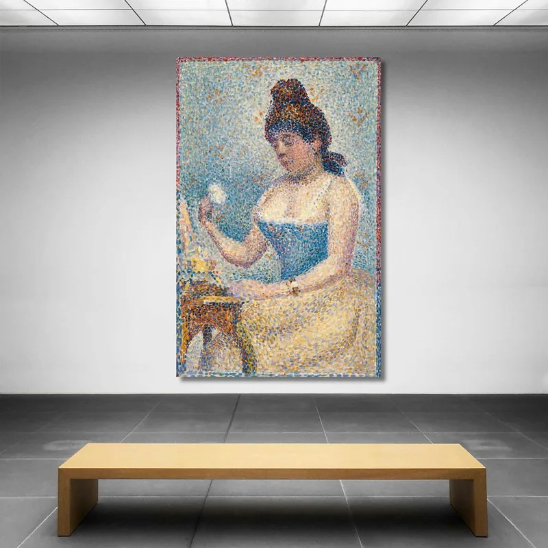 Giovane Donna Che Si Spolvera Georges Seurat