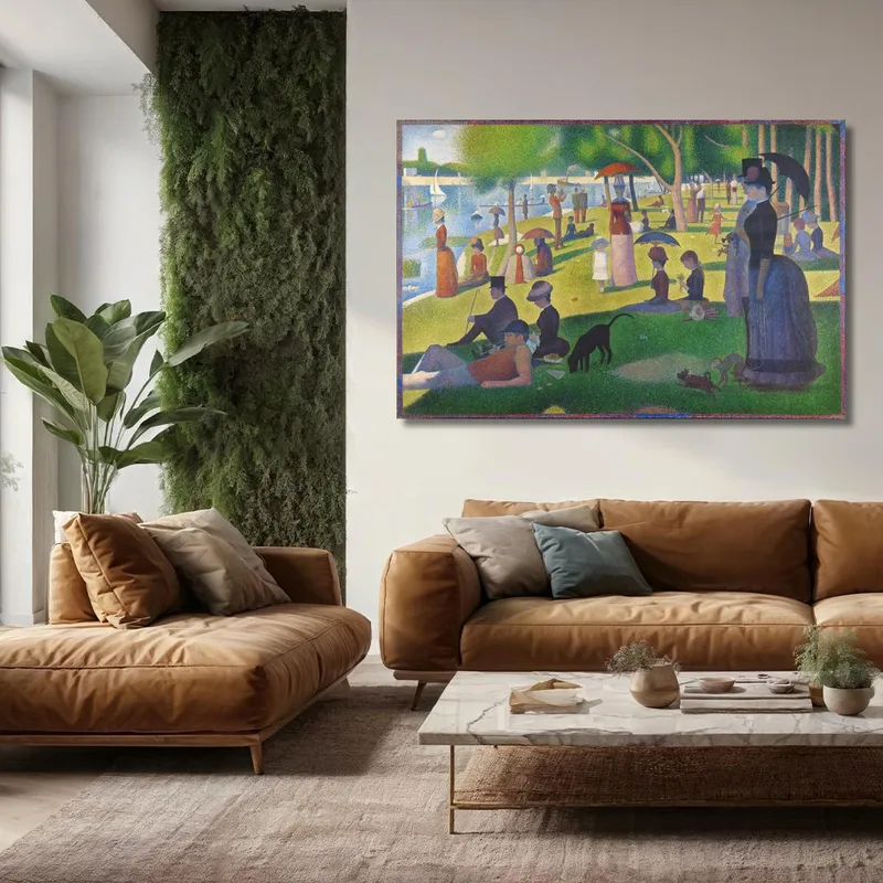 Ein Sonntag Auf La Grande Jatte Georges Seurat drucken auf leinwand