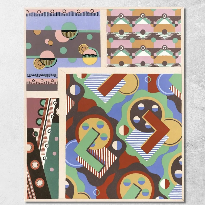 Collezione Decori E Colori Pl.20 Georges Valmier quadro stampa su tela