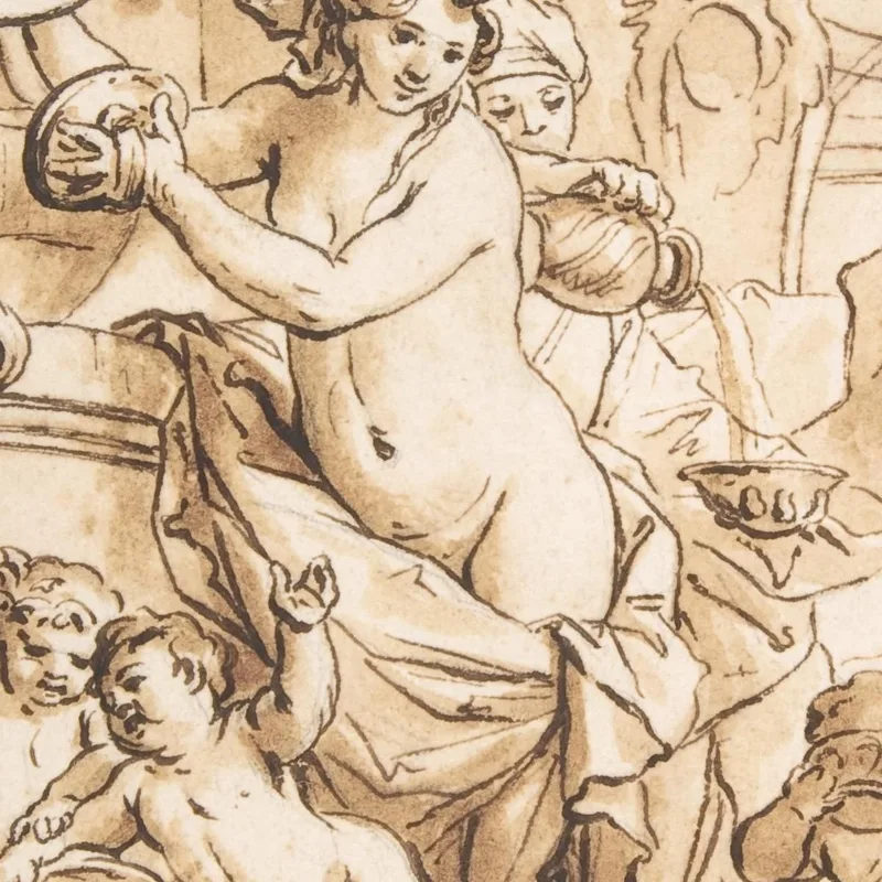 Scène Bacchanale Avec Nymphes Et Putti Gerard de Lairesse