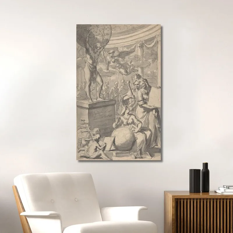 Projet De Frontispice Pour Une Page De Titre Gerard de Lairesse