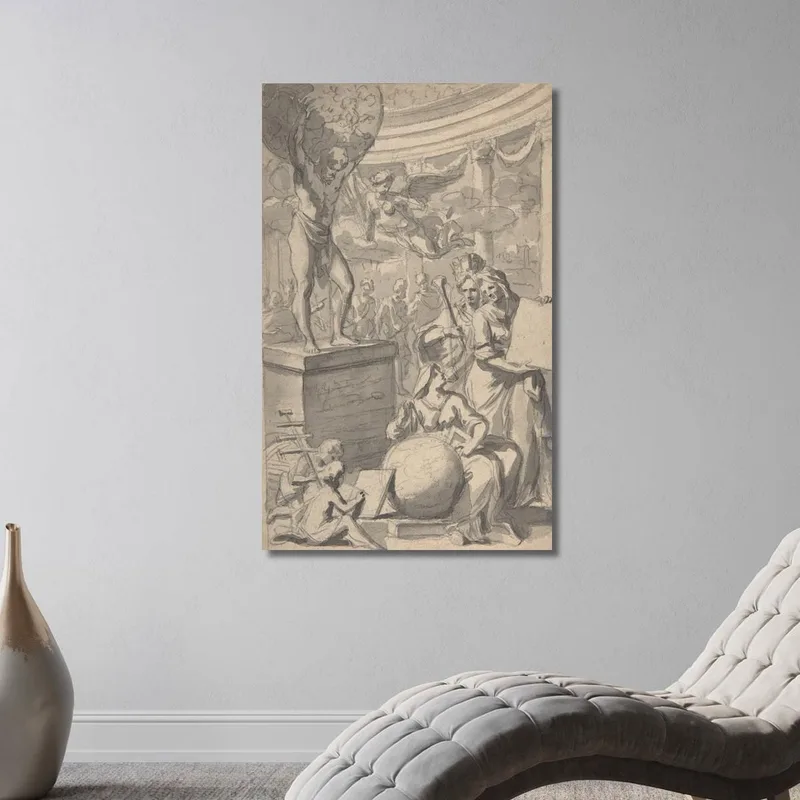 Projet De Frontispice Pour Une Page De Titre Gerard de Lairesse