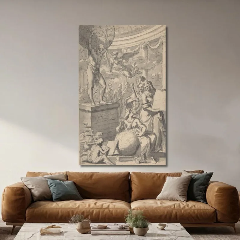 Projet De Frontispice Pour Une Page De Titre Gerard de Lairesse