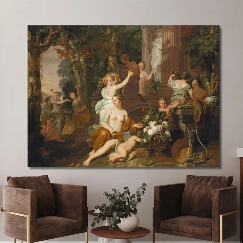 Ninfe E Baccanti Rendono Omaggio Al Tempio Di Flora Gerard de Lairesse
