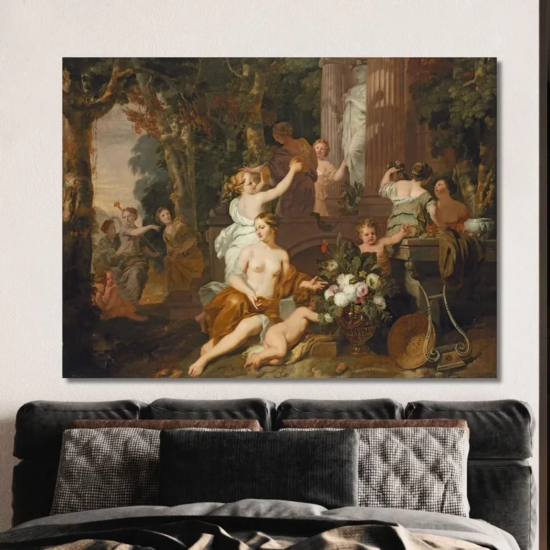 Ninfe E Baccanti Rendono Omaggio Al Tempio Di Flora Gerard de Lairesse