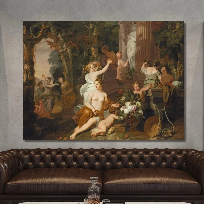 Ninfe E Baccanti Rendono Omaggio Al Tempio Di Flora Gerard de Lairesse