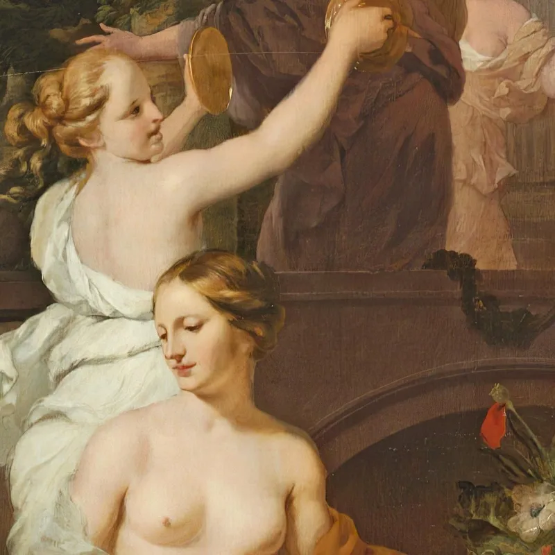 Ninfe E Baccanti Rendono Omaggio Al Tempio Di Flora Gerard de Lairesse