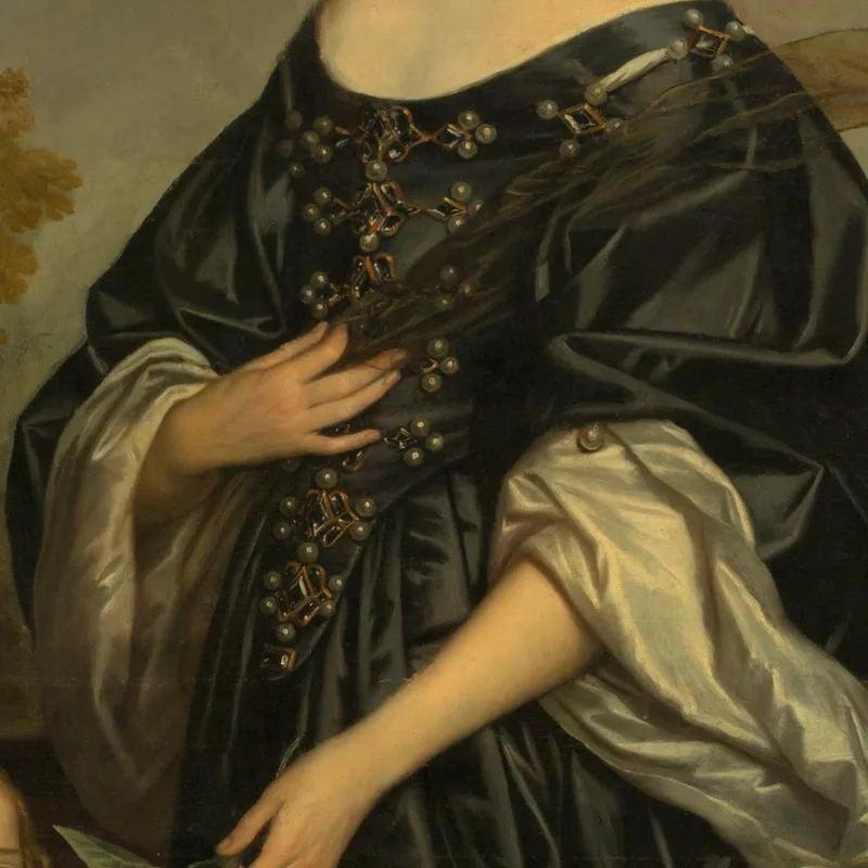 Frederick Henry La Sua Consorte Amalia Di Solms E Le Loro Tre Figlie Più Giovani Gerard van Honthorst quadro stampa su tela
