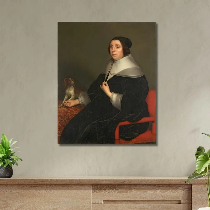 Porträt Einer Frau Gerard van Honthorst