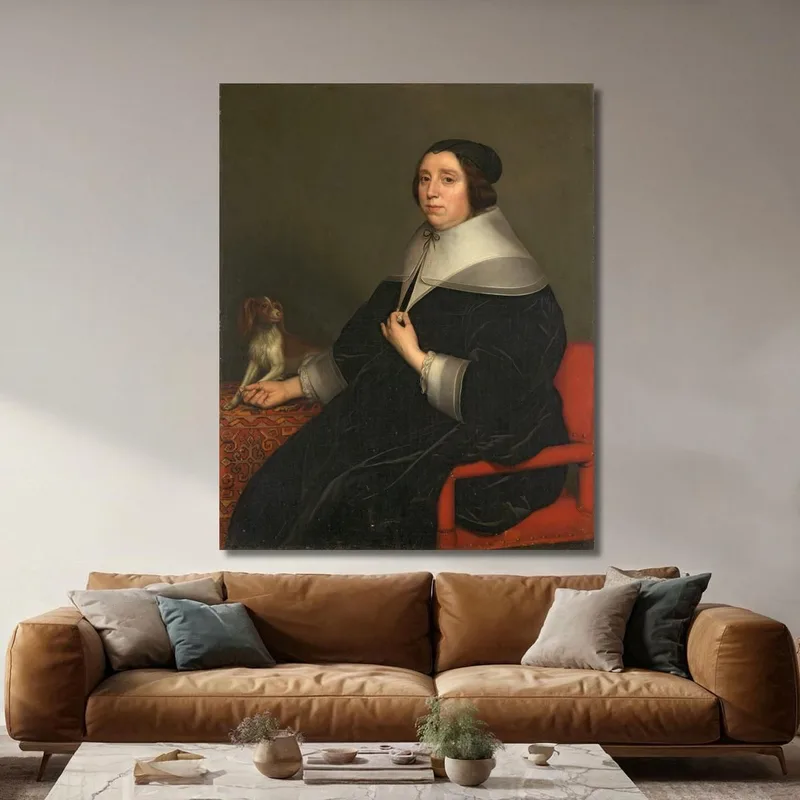 Porträt Einer Frau Gerard van Honthorst