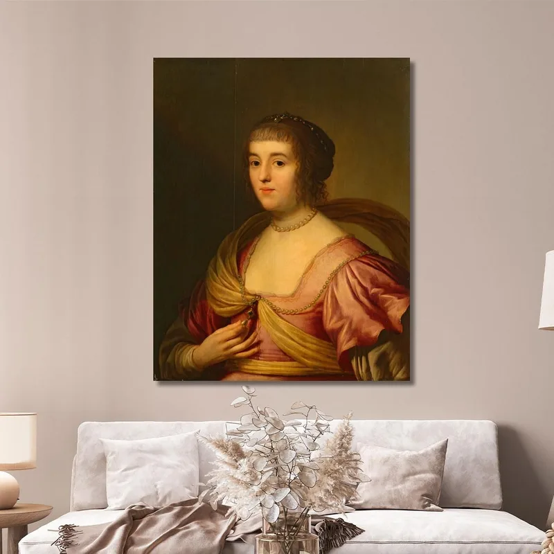 Porträt Von Amalia Von Solms Gerard van Honthorst