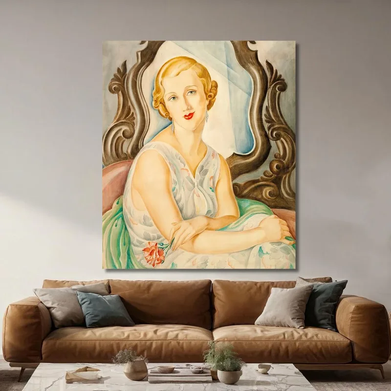 Dame Vor Einem Spiegel Gerda Wegener