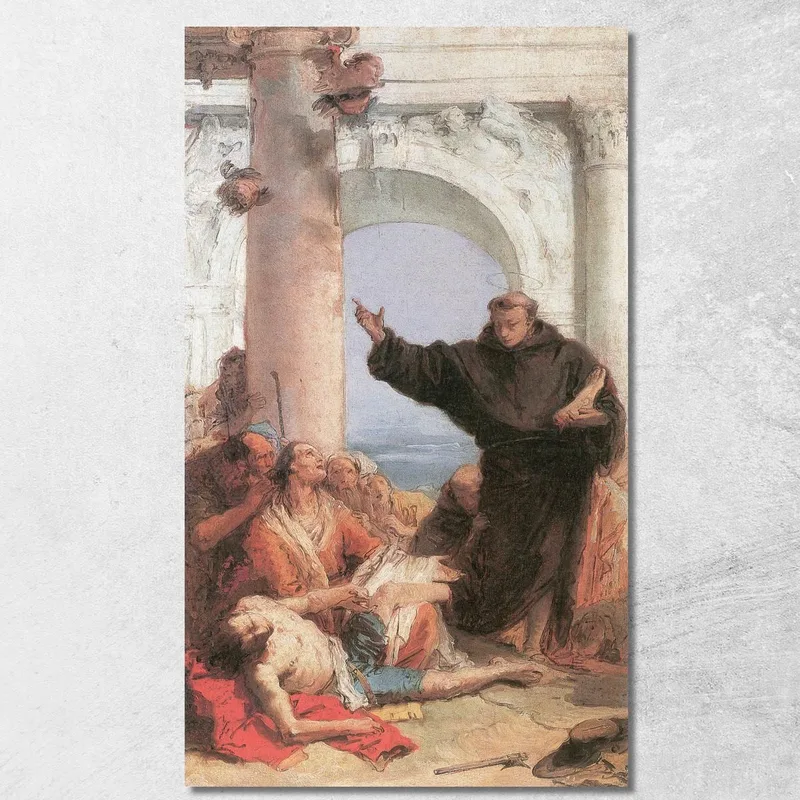Die Wunderheilung Des Zornigen Sohnes Giovanni Battista Tiepolo drucken auf leinwand