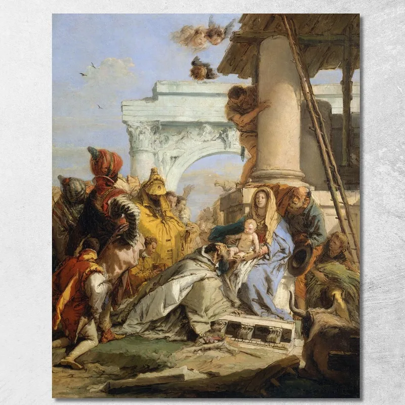 L'Adorazione Dei Magi Giovanni Battista Tiepolo quadro stampa su tela