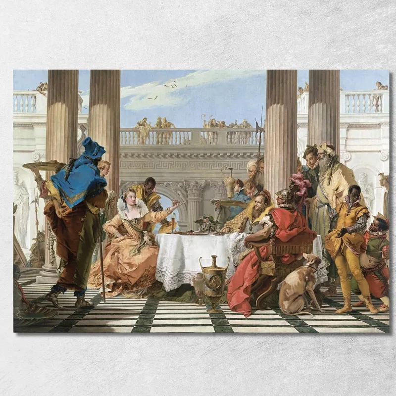 Il Banchetto Di Cleopatra Giovanni Battista Tiepolo quadro stampa su tela