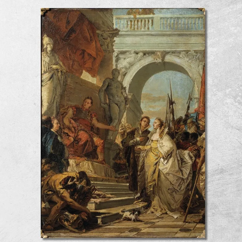 La Continenza Di Scipione Giovanni Battista Tiepolo quadro stampa su tela