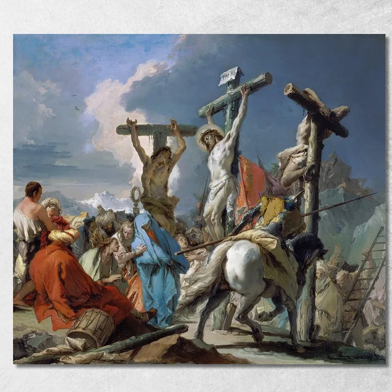 La Crocifissione Giovanni Battista Tiepolo quadro stampa su tela