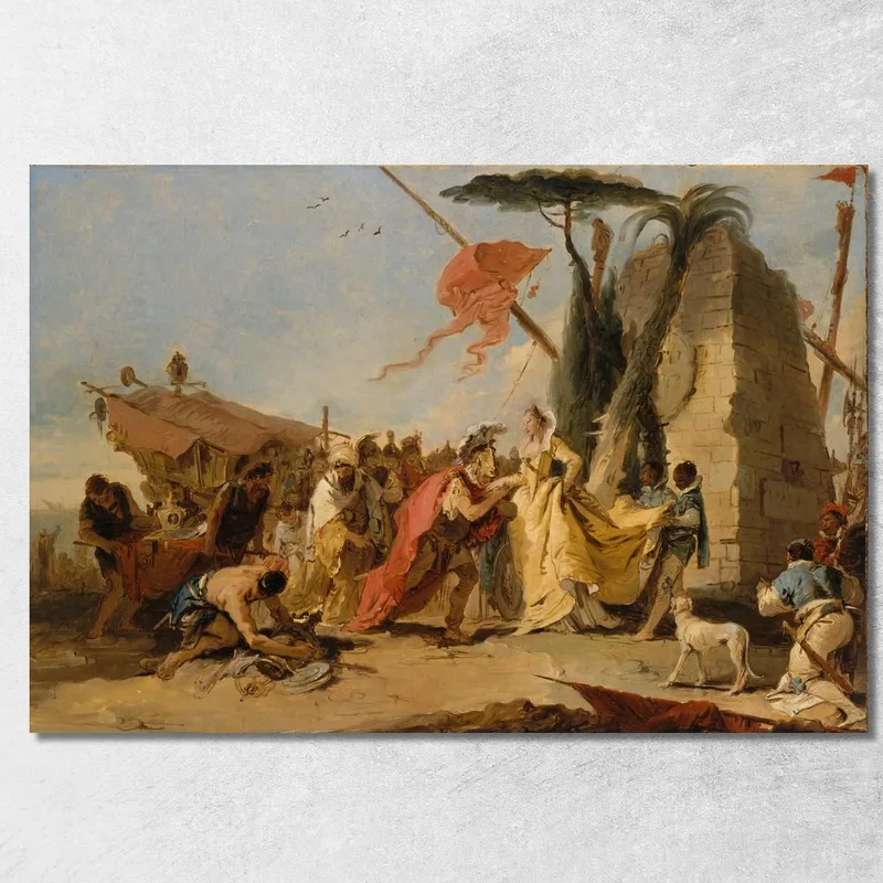 L'Incontro Di Antonio E Cleopatra Giovanni Battista Tiepolo quadro stampa su tela