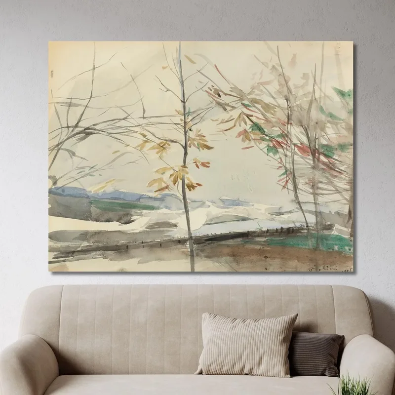 Herbstlandschaft Mit Bäumen Giovanni Boldini