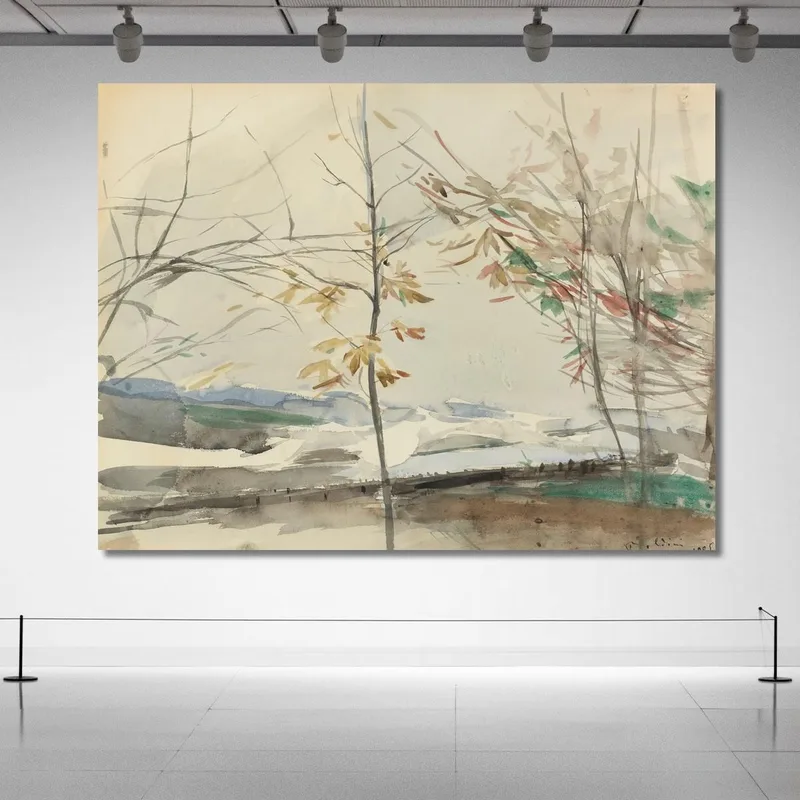 Herbstlandschaft Mit Bäumen Giovanni Boldini
