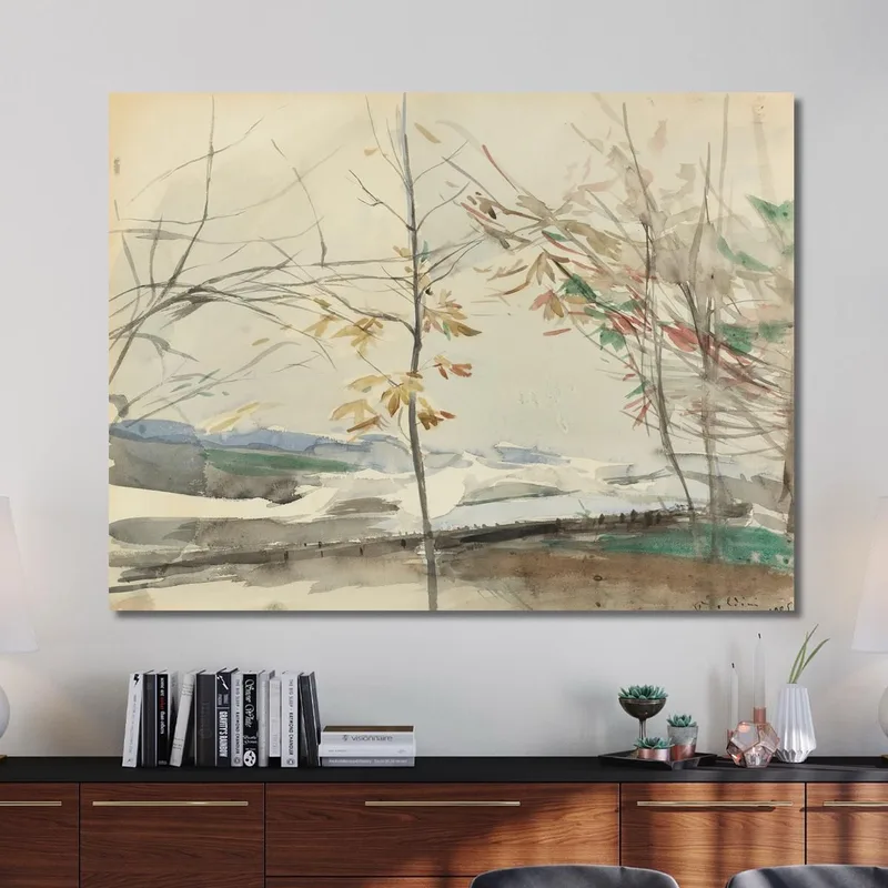 Herbstlandschaft Mit Bäumen Giovanni Boldini
