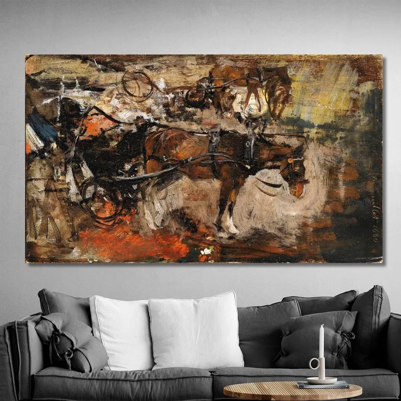 Carrozza A Cavalli Avenue Trudaine Parigi 14 Luglio 1880 Giovanni Boldini