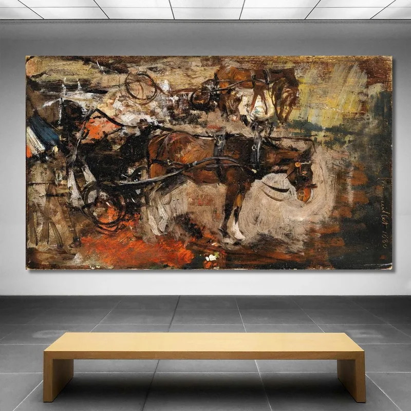 Carrozza A Cavalli Avenue Trudaine Parigi 14 Luglio 1880 Giovanni Boldini