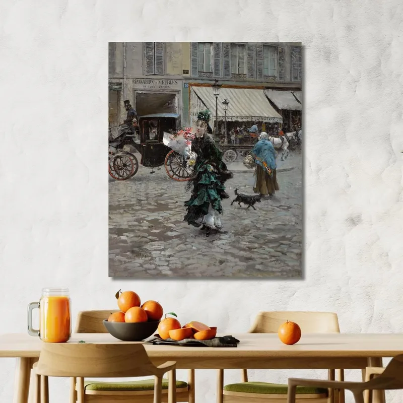 Überqueren Der Straße Giovanni Boldini