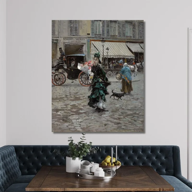 Überqueren Der Straße Giovanni Boldini