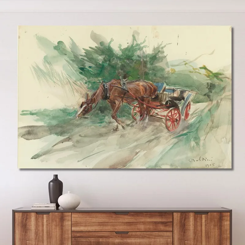 Pferd Und Wagen Giovanni Boldini