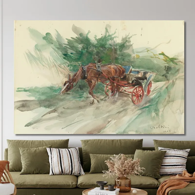 Pferd Und Wagen Giovanni Boldini