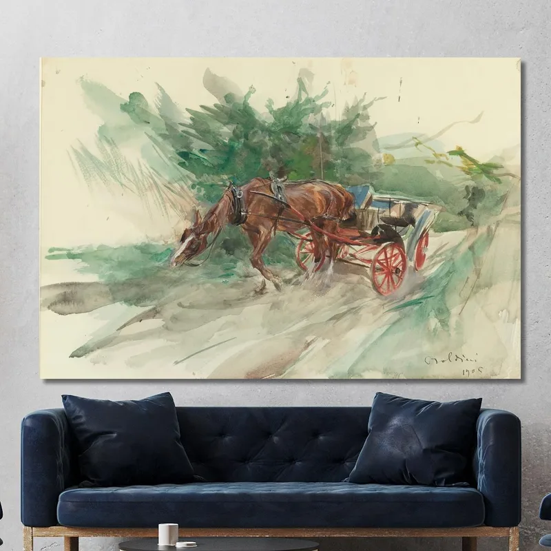 Pferd Und Wagen Giovanni Boldini