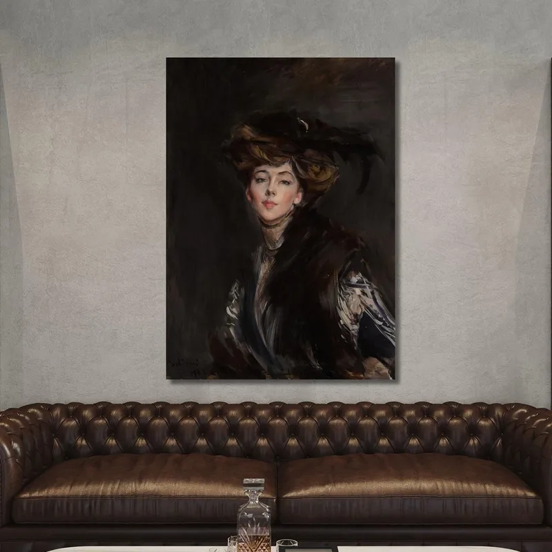 Ritratto Della Signorina Anita Stewart Giovanni Boldini
