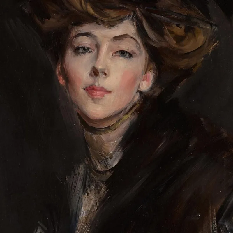 Ritratto Della Signorina Anita Stewart Giovanni Boldini