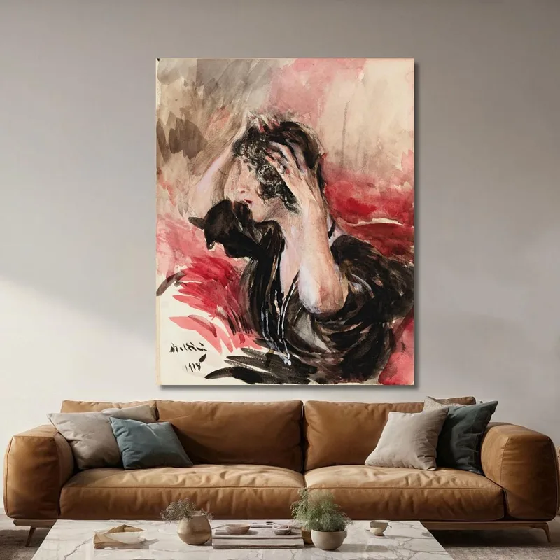 Donna Che Si Sistema I Capelli Giovanni Boldini