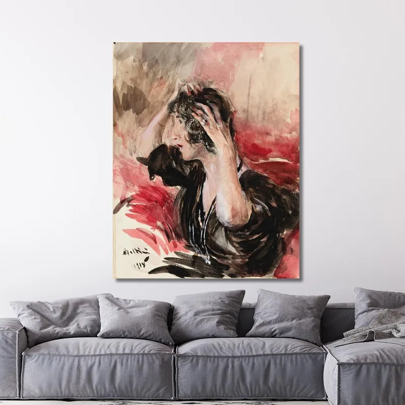 Donna Che Si Sistema I Capelli Giovanni Boldini
