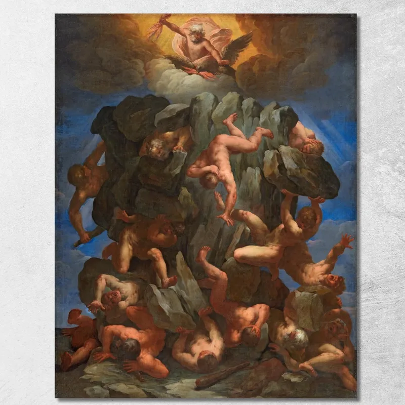 La Caduta Dei Giganti Guido Reni quadro stampa su tela