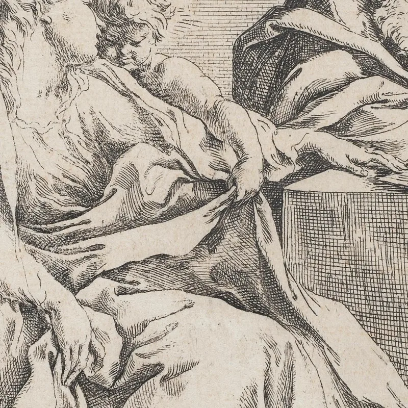 La Sagrada Familia Con Dos Ángeles Guido Reni