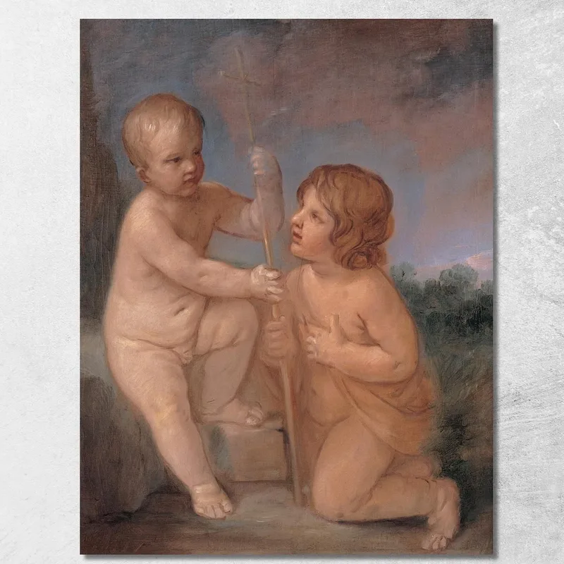 Il Bambino Gesù E San Giovanni Guido Reni quadro stampa su tela