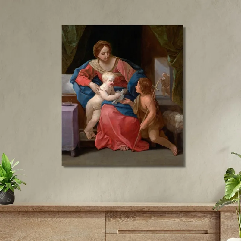 Vergine Con Il Bambino E San Giovanni Battista Guido Reni