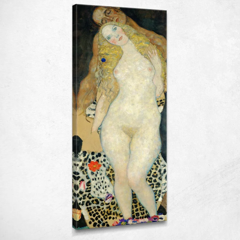 Adamo Ed Eva Gustav Klimt quadro stampa su tela
