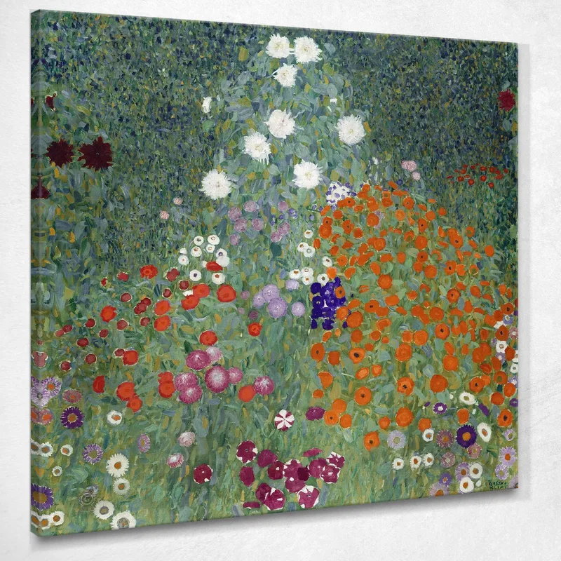 Giardino Di Campagna Con Girasoli Gustav Klimt quadro stampa su tela