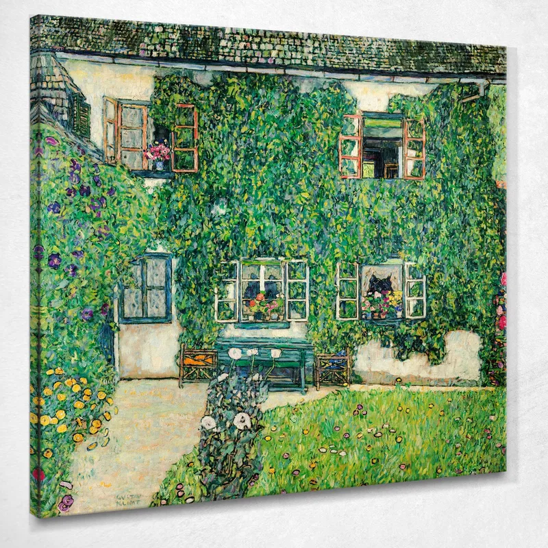 Casa Forestale A Weissenbach Sull'Attersee Gustav Klimt quadro stampa su tela