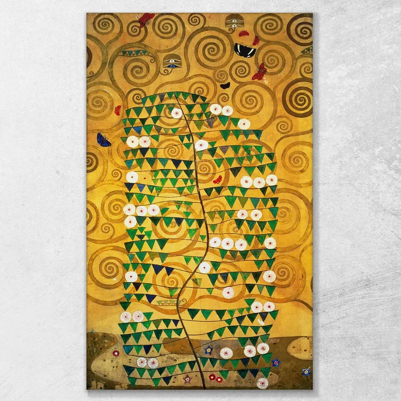 Mural For The Dining Room Stoclet Palais Completion Gustav Klimt