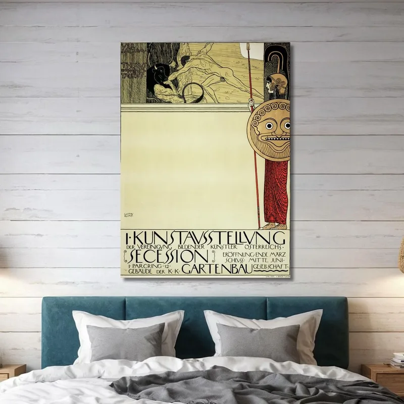 Manifesto Per La Prima Mostra D'Arte Del Movimento Della Secessione Gustav Klimt