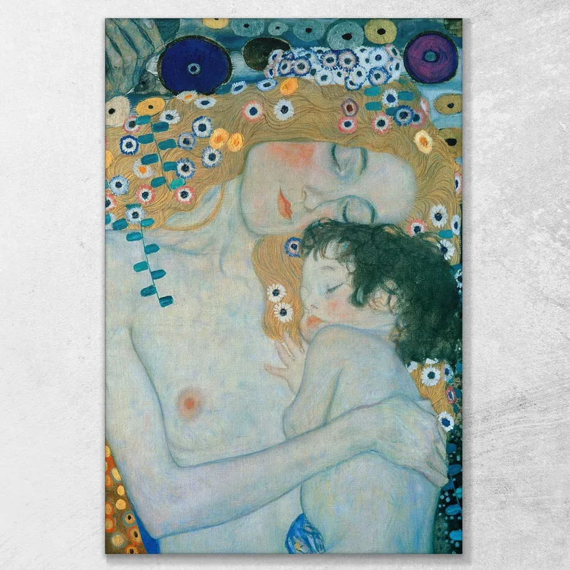 Le Tre Eta' Della Donna Frammento Gustav Klimt