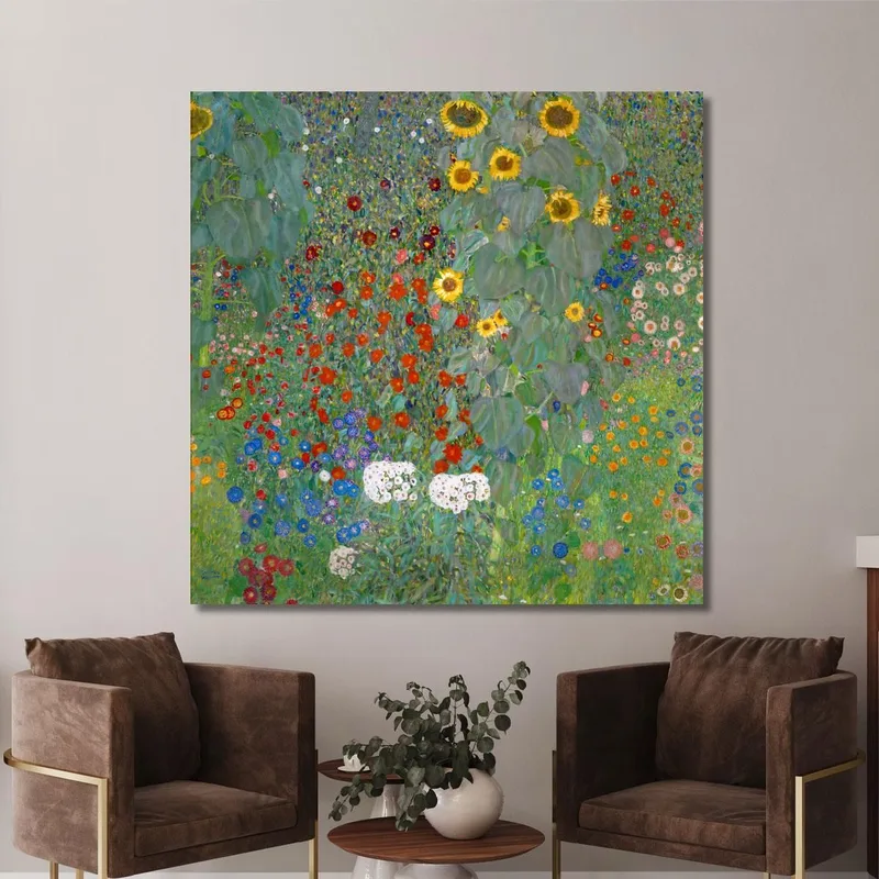Giardino Con Girasole Gustav Klimt