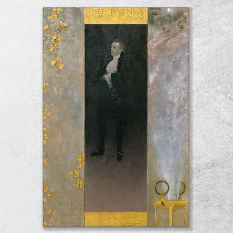 Josef Lewinsky Als Carlos In Clavigo Gustav Klimt