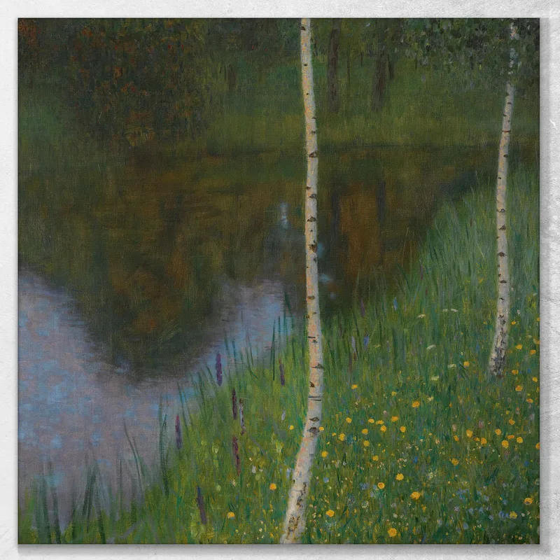Seeufer Mit Birken Gustav Klimt